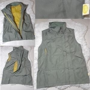☄edc By Esprit Nylon Mesh Zipper Front Vest-Size S